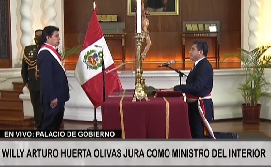 Juramentó Willy Arturo Huerta Olivas como nuevo ministro del Interior