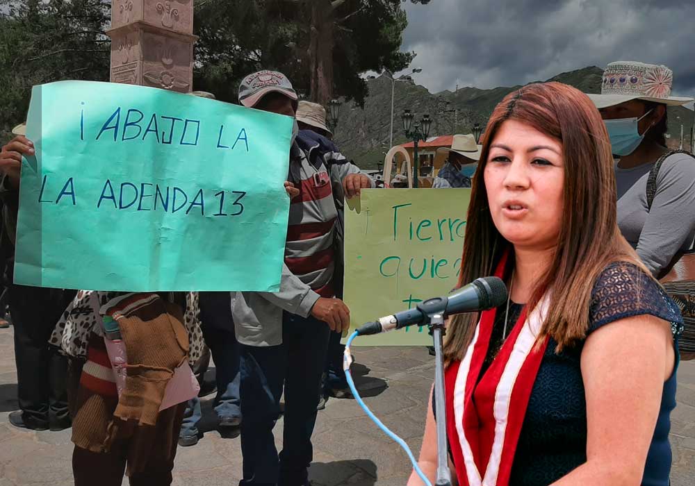 Alcalde de Caylloma acusa de traición a gobernadora por firmar Adenda 13 y anuncia paralización