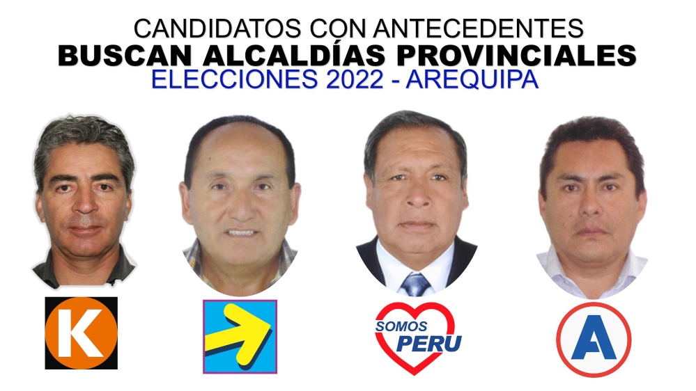 Elecciones 2022: 41 candidatos con historial judicial buscan ser alcaldes en Arequipa