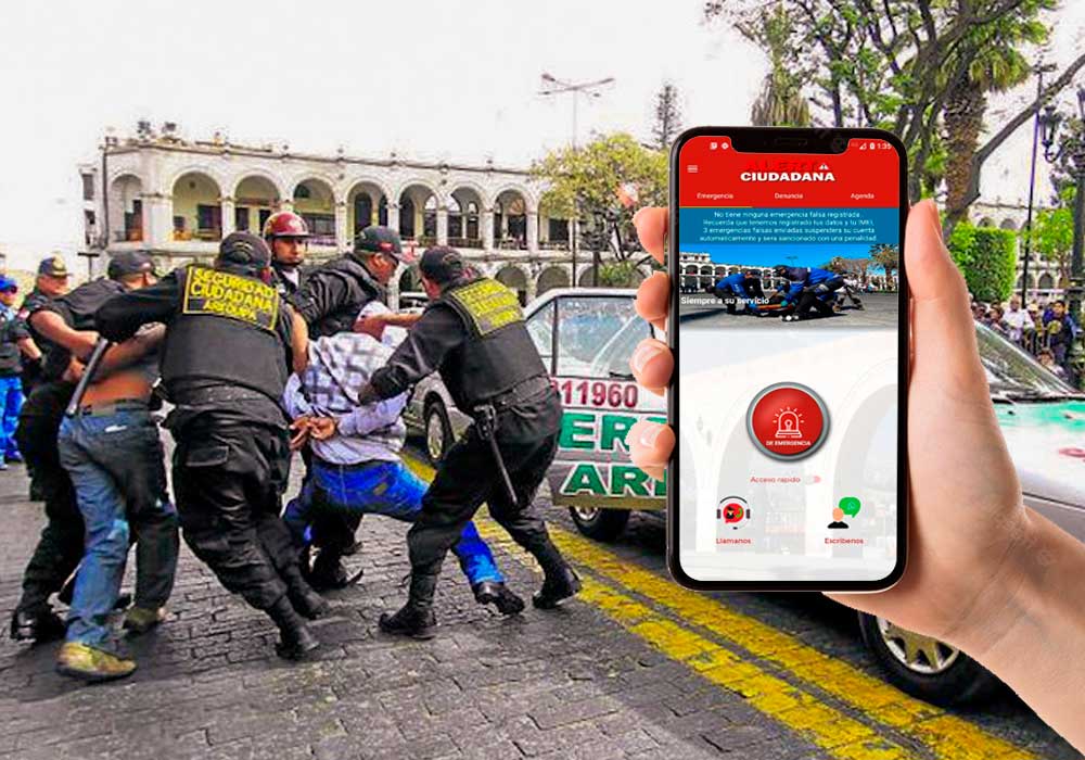 Arequipa: se registran más de 200 denuncias diarias a través del aplicativo móvil ‘Alerta Ciudadana’