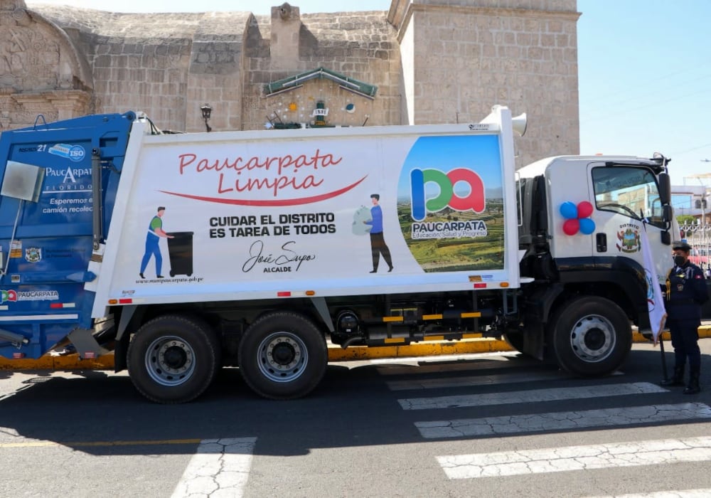 Arequipa: camiones de basura en Paucarpata esperan placas vehiculares para funcionar