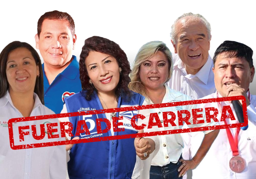 Elecciones 2022: estos son los candidatos en Arequipa que quedaron fuera de la contienda