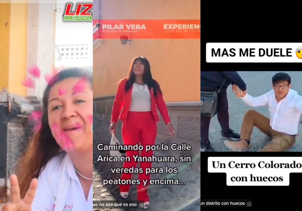 Arequipa: candidatos tik tokers, bailarines y actores hacen campaña con retos virales