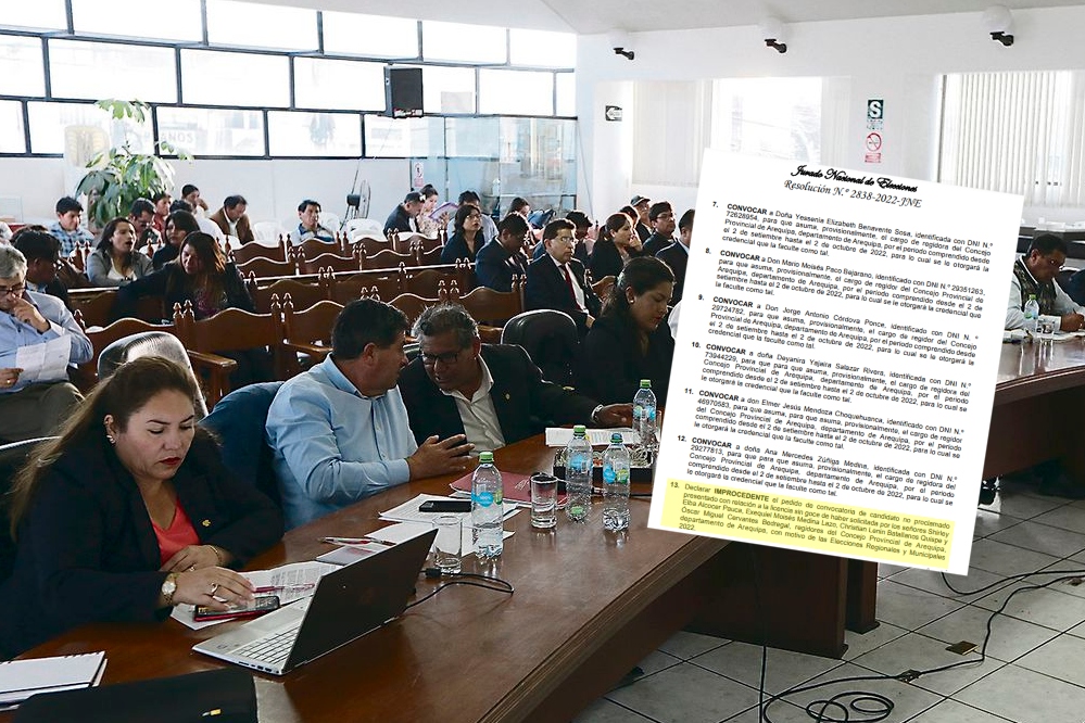 Elecciones 2022: JNE no concede licencia a 4 regidores de Arequipa que candidatean a municipios