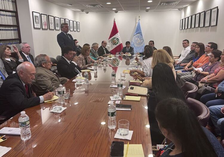 Pedro Castillo se reunió con secretarios de la ONU, OEA y comunidad de peruanos