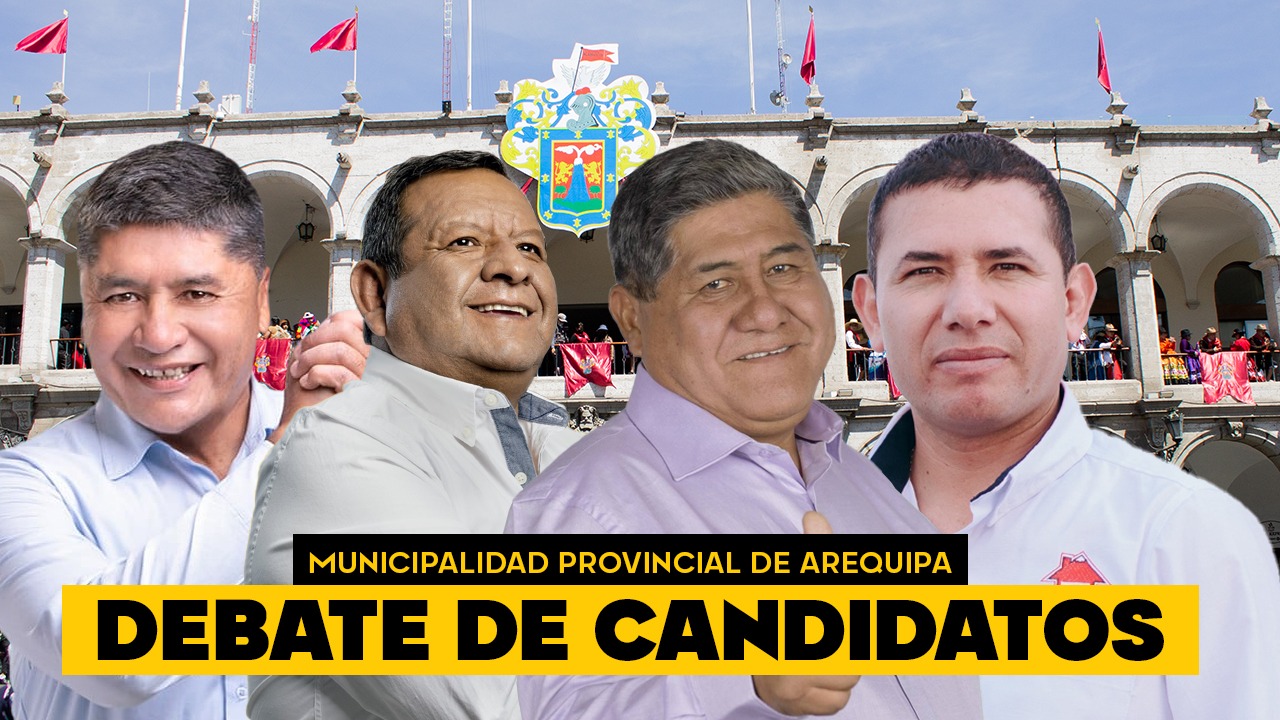 EN VIVO: Debate de candidatos a la Municipalidad Provincial de Arequipa