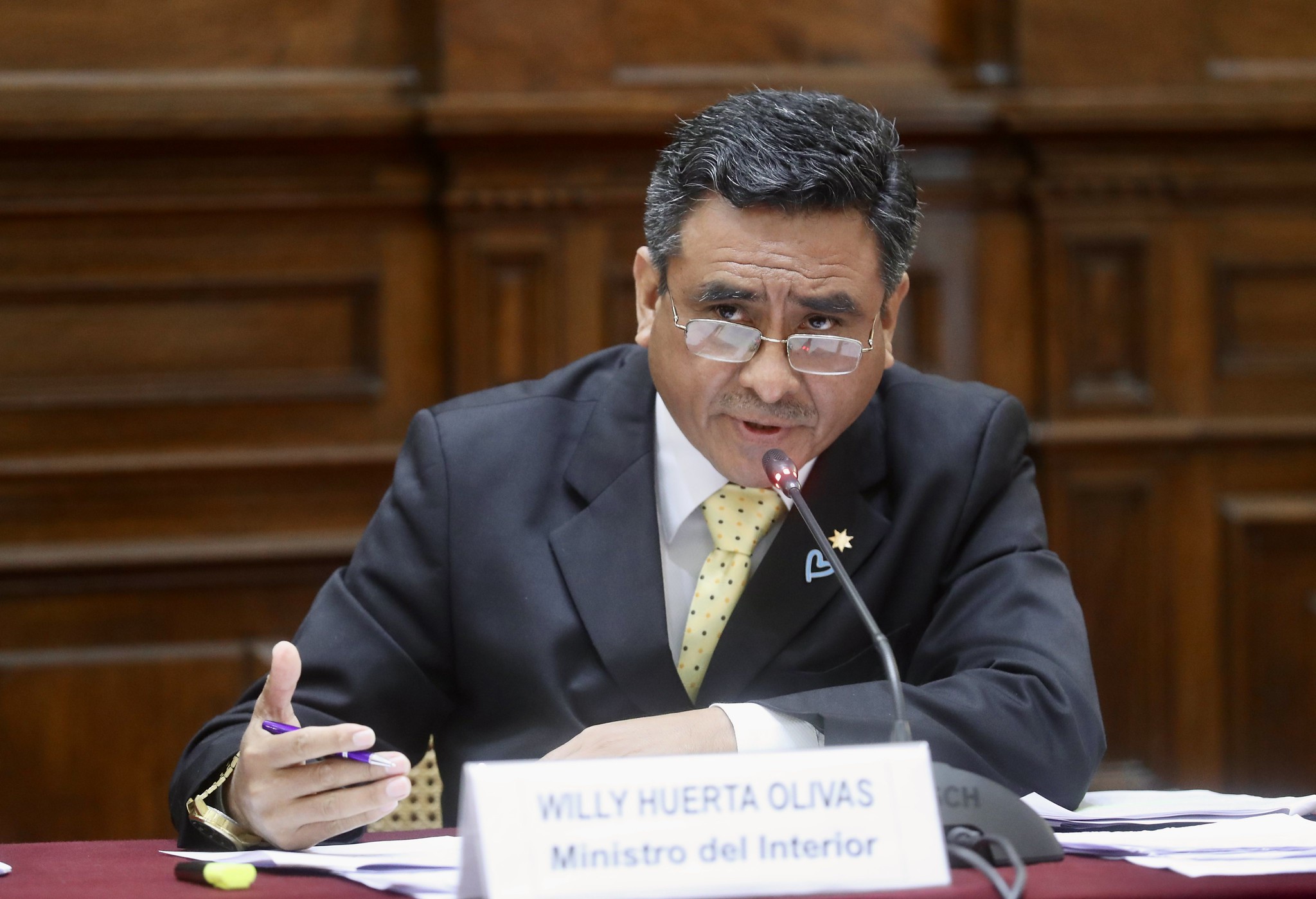 Congreso: Rechazan censura a ministro del Interior Willy Huerta por cambios en la Policía