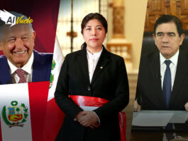 presidente de México, Betssy Chávez y José Williams