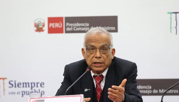 Aníbal Torres reitera pedido para presentar cuestión de confianza ante el Congreso