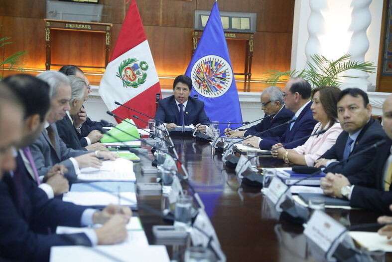 Misión OEA: Comisionados iniciaron reuniones con presidente Castillo, Congreso y fiscal de la Nación