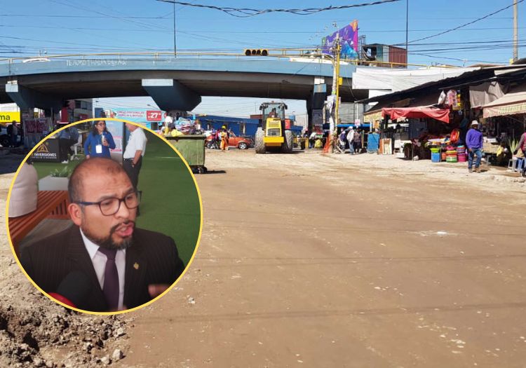 Arequipa: Omar Candia dice que dará penalidades a empresa encargada por retrasos en la Av. Vidaurrázaga