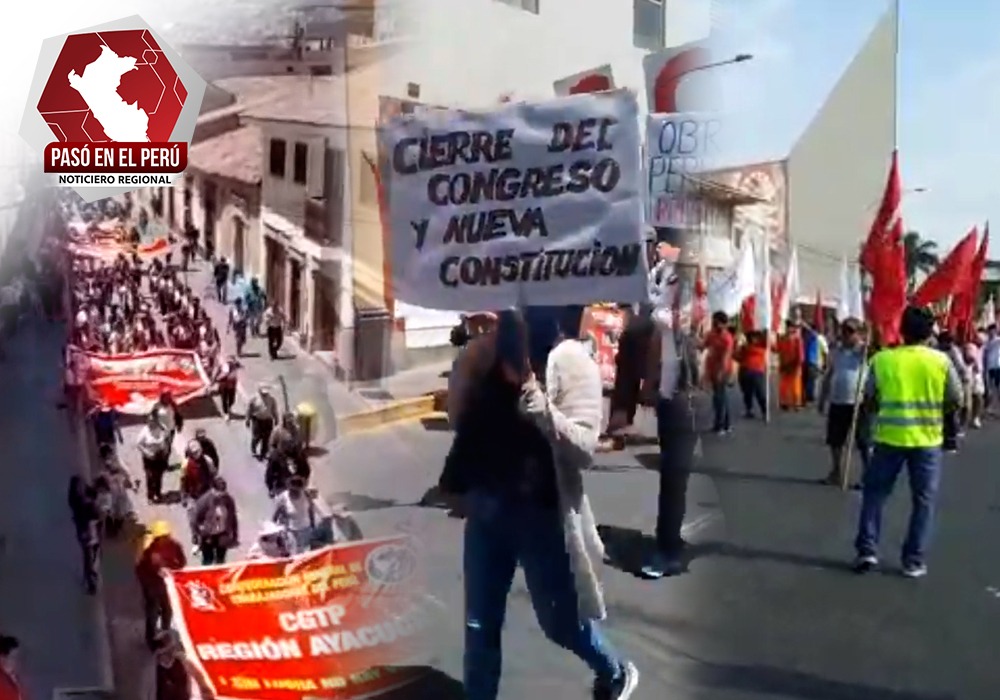 CGTP y SUTE se unen en marcha nacional para exigir el cumplimiento de demandas | Pasó en el Perú