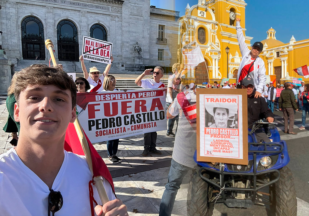 Así se desarrolló la marcha nacional en rechazo a Pedro Castillo en Lima y regiones (VIDEO)