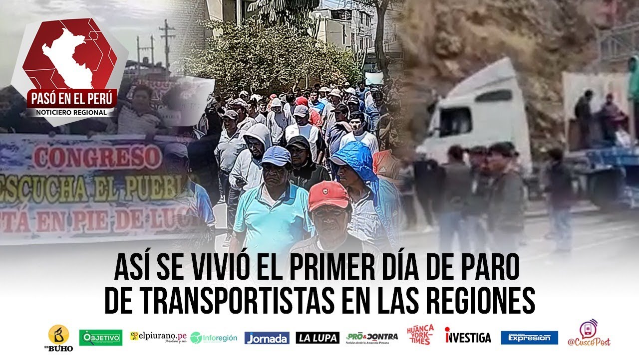 Piura: transportistas y pescadores en huelga indefinida | Pasó en el Perú