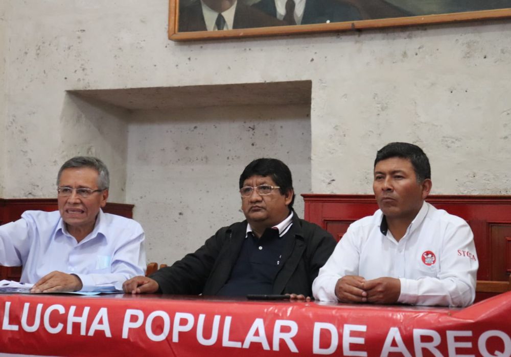 Arequipa: dirigentes anuncian que no darán treguas y continuarán con las marchas