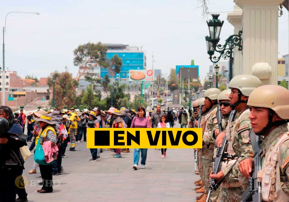 Protestas en Arequipa: militares desbloquean vías, terminal cerrado y jornada de marchas