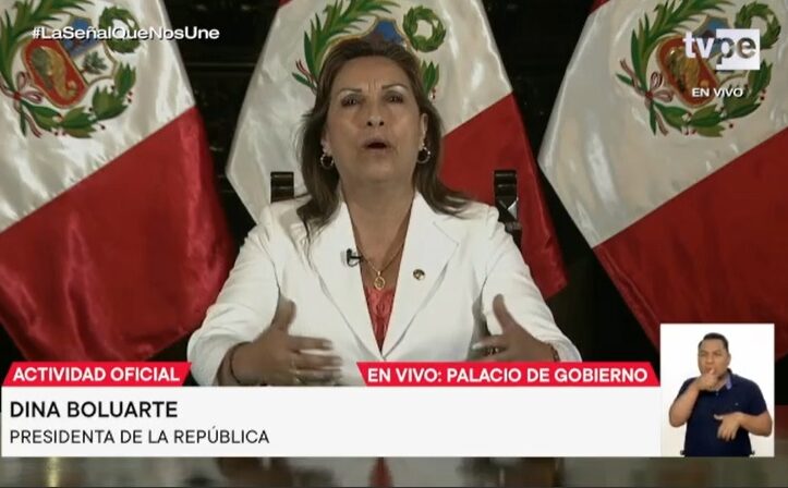 Dina Boluarte dice que no renunciará y habla sobre la liberación de Pedro Castillo