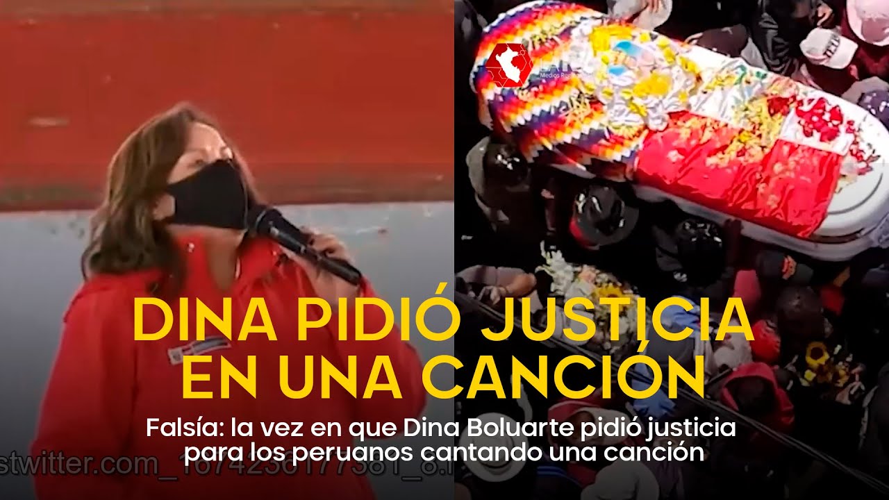 Falsía: la vez en que Dina Boluarte pidió justicia para los peruanos olvidados cantando