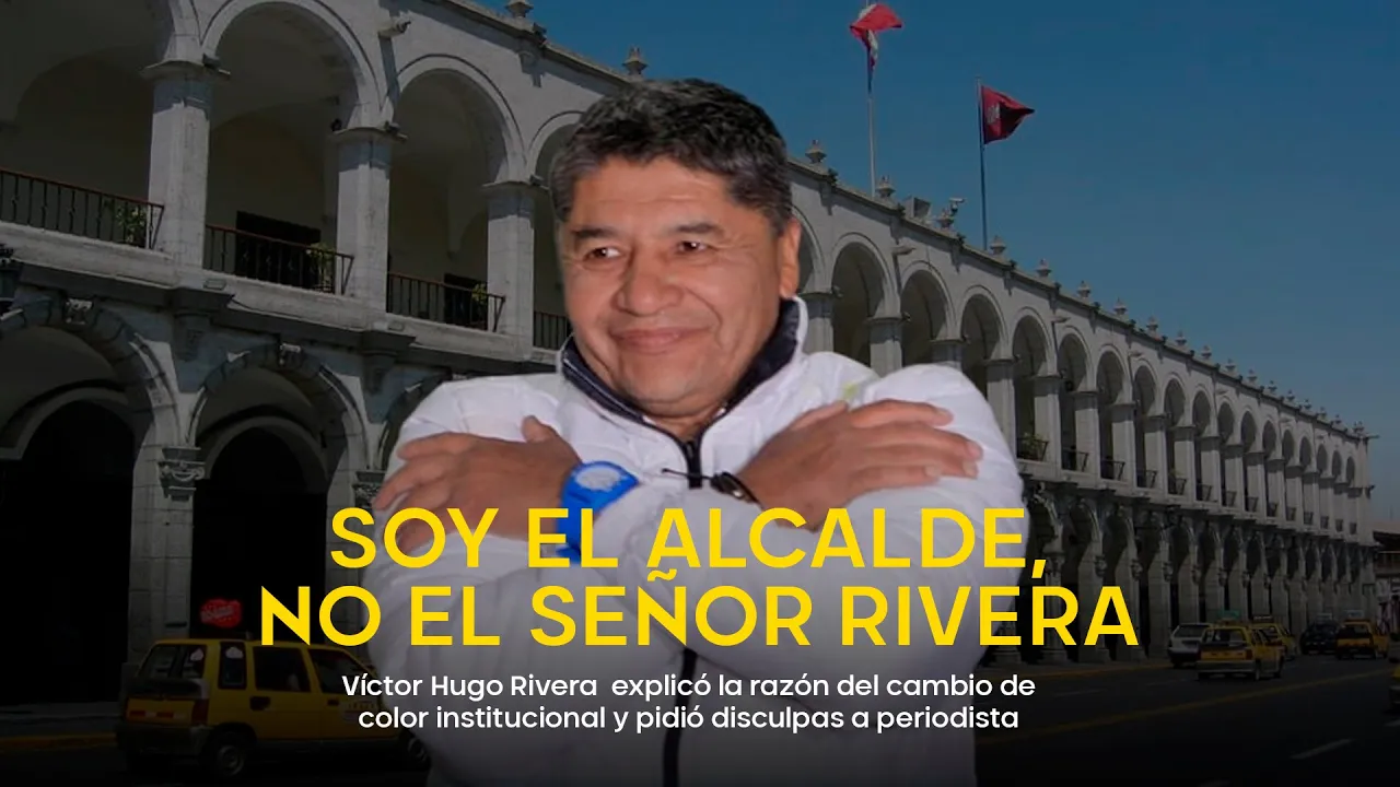 Víctor Hugo Rivera se disculpa con periodista, pero admite cambio de colores institucionales de la MPA