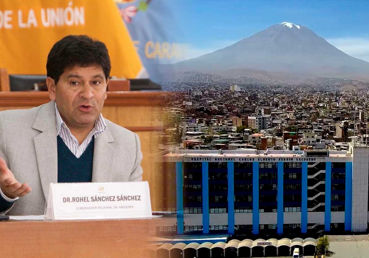 Rohel Sánchez anuncia construcción de nuevo hospital en Arequipa, aunque hay 4 sin terminar