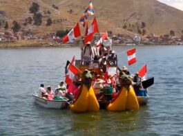 puno lago titicaca protestas los uros dina boluarte