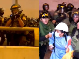 protestas en Lima dina boluarte represión policial PNP