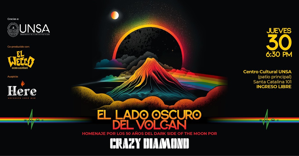 Crazy Diamond rinde homenaje a 'The dark side of the moon' de Pink Floyd en Arequipa