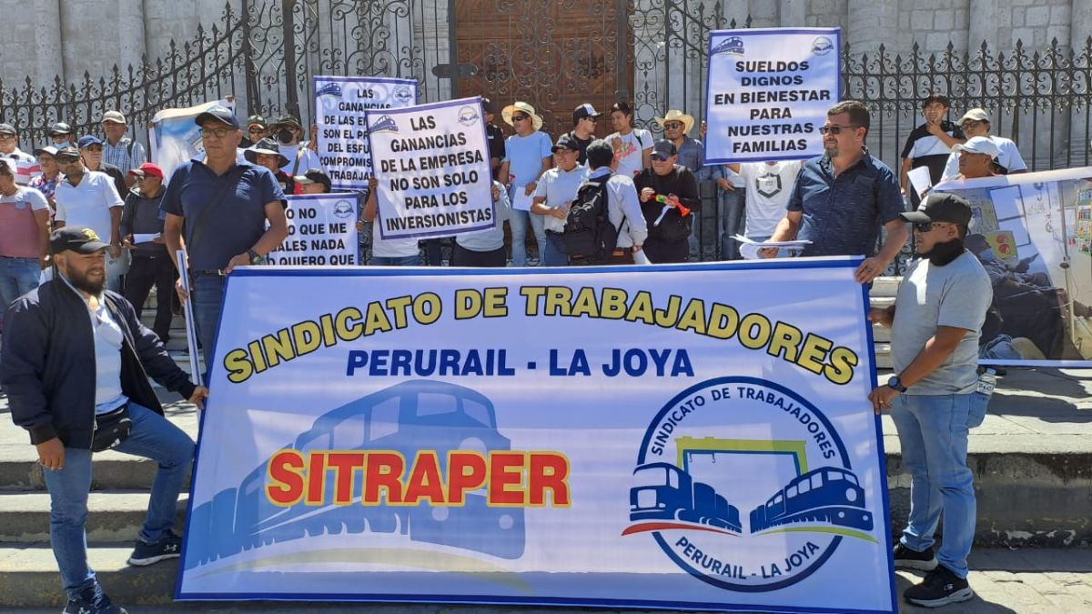 Arequipa Sindicato de Trabajadores de Perú Rail La Joya exige