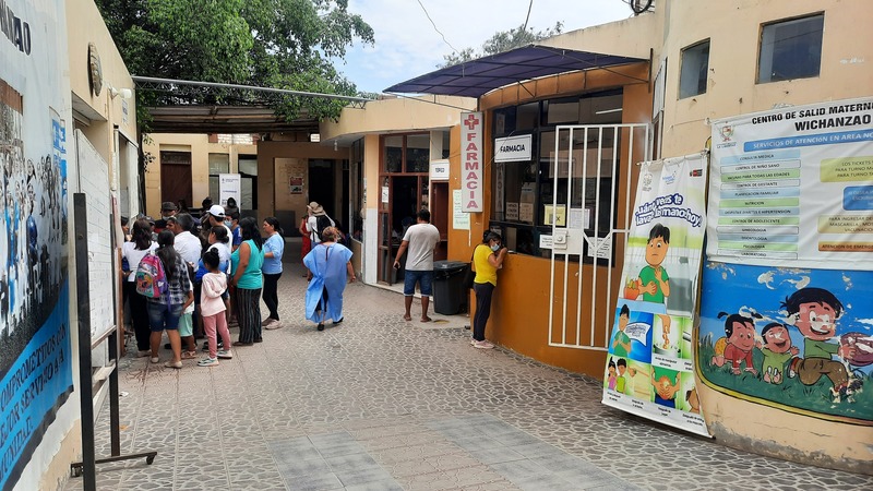 Centro de Salud Winchazao, afectado por dengue.