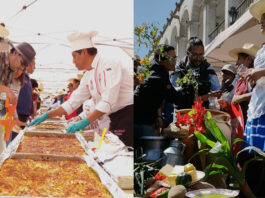 festival pastel de papa más grande de arequipa plaza de armas mide comida día de la papa