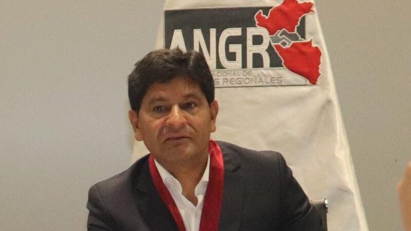 Gobernador regional de Arequipa, Rohel Sánchez, quien a su vez es el presidente de la Asamblea Nacional de Gobernadores Regionales (ANGR).