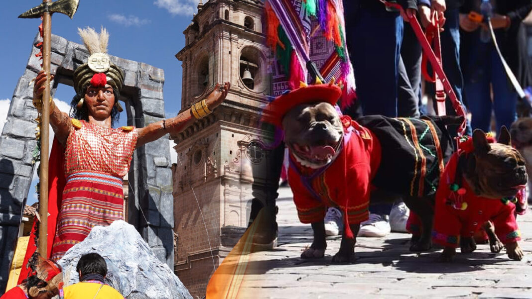cusco pasacalle universidad de arte Diego Quispe Tito alegorías canino mascotas desfile inti raymi jubilar