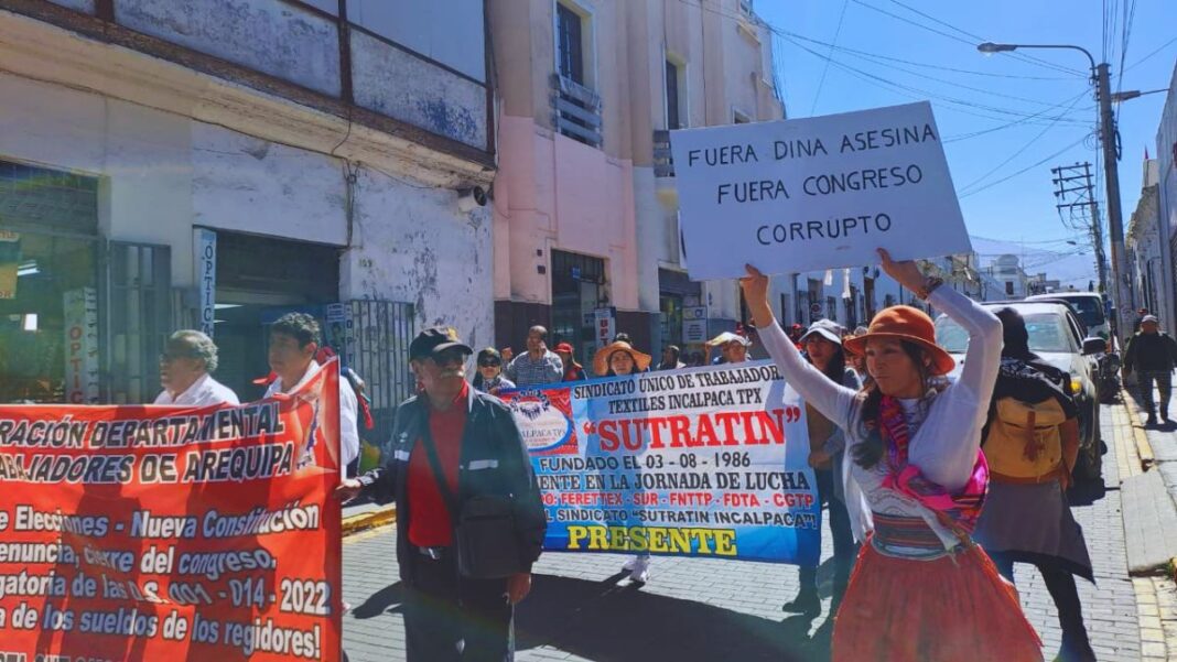 Arequipa: protestas en contra de Dina Boluarte regresan a las calles