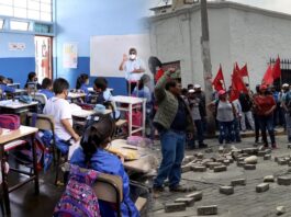 escolares clases, Arequipa, protestas 19 de julio