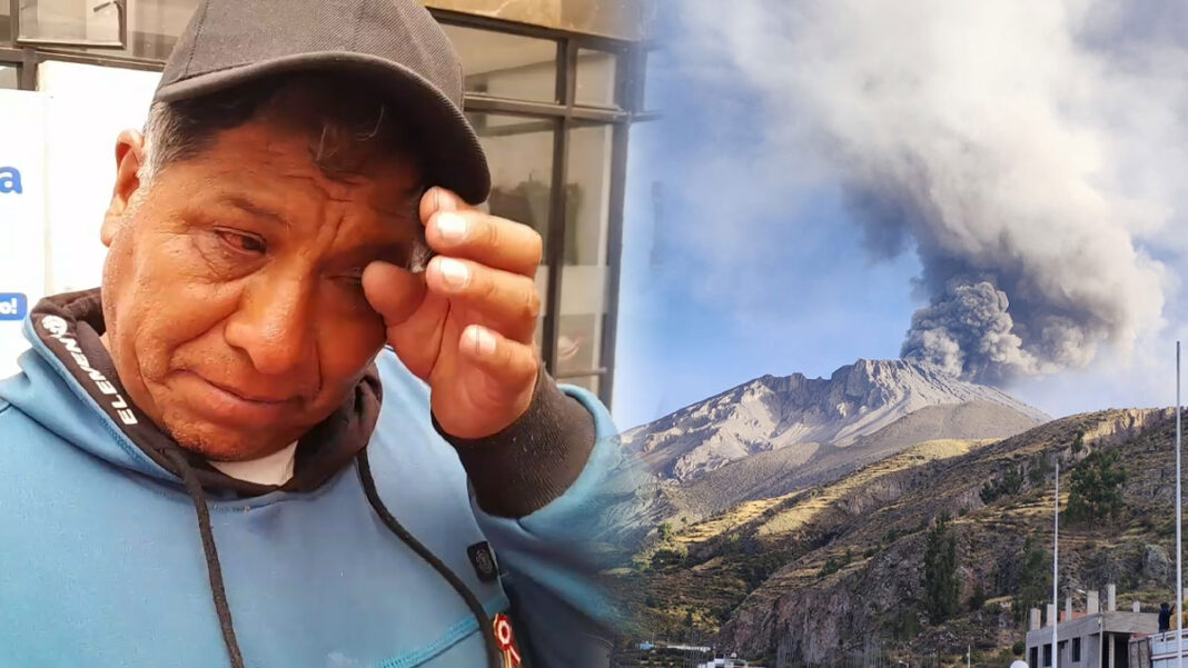 alcalde de san juan de tarucani arequipa moquegua volcán ubinas explosiones cenizas peligro advertencia coer igp gra