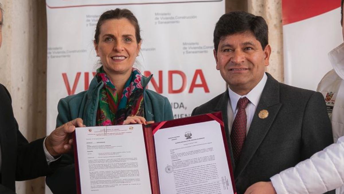 Ministra de Vivienda anuncia lluvia de bonos de vivienda para Arequipa y el sur del país