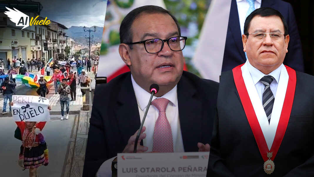 Gobernadores regionales bailan al ritmo que les tocan Boluarte y Otárola | Al Vuelo