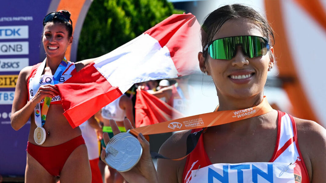 kimberly garcía mundial de atletismo récord hungría budapest 2023 segundo puesto subcampeona españa perú