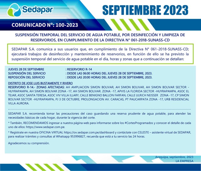 corte-de-agua-programado-sedapar-arequipa-2023-09-septiembre-jueves-28-jose-luis-bustamante-y-rivero