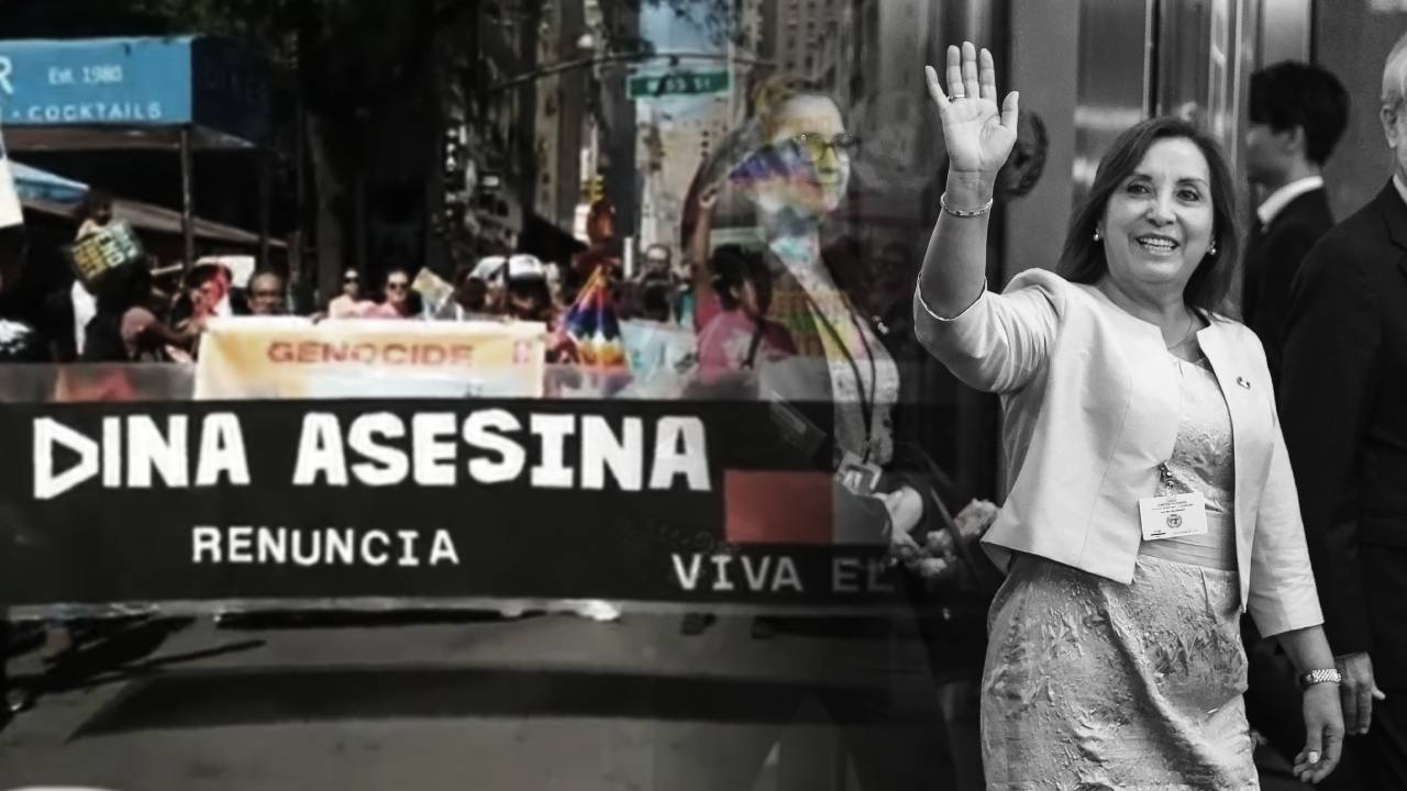 Dina Boluarte rechazada en Estados Unidos: le gritan "genocida" en protestas (VIDEO)