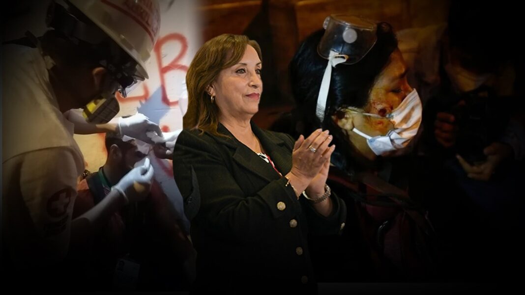 Dina Boluarte a puertas de criminalizar a la prensa en Perú “por incitar a la violencia” (VIDEO)