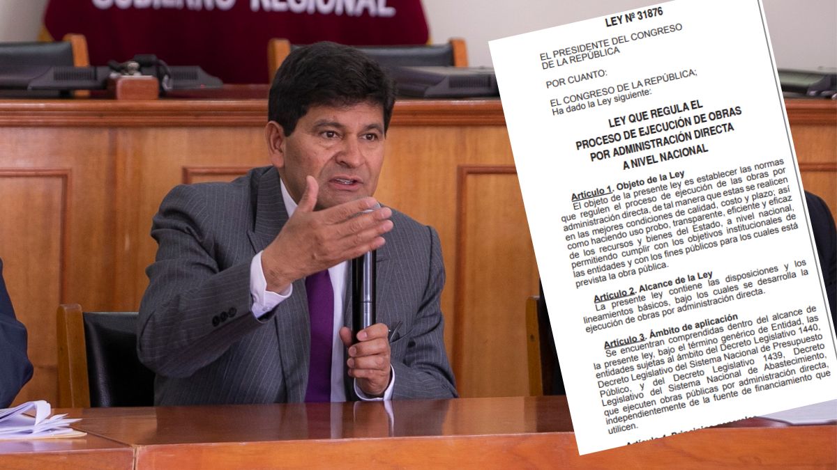 Arequipa: GRA busca derogar ley que limita obras por administración directa pese a problemas en esta modalidad