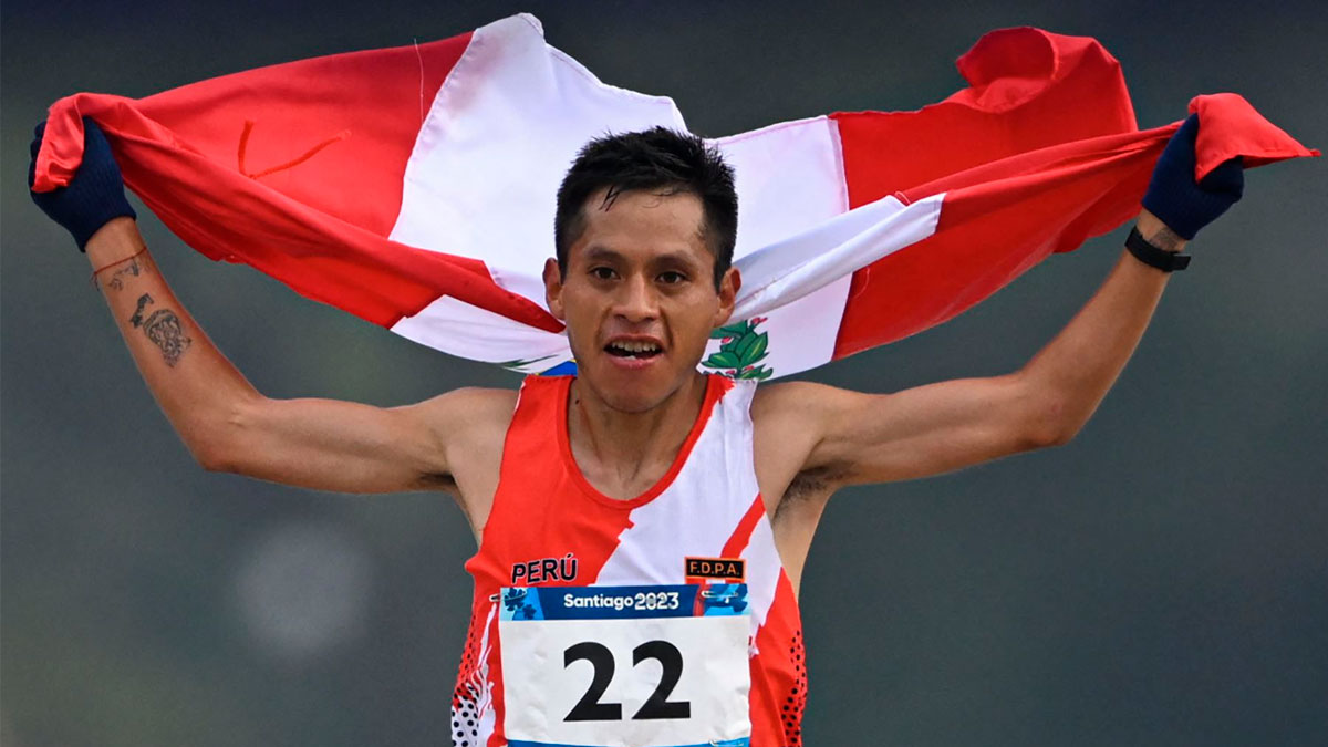 cristhian pacheco maratón panamericanos santiago 2023 orgullo peruano medalla de oro luis hostios bicampeón