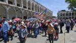 Manifestaciones en Arequipa Plaza de Armas