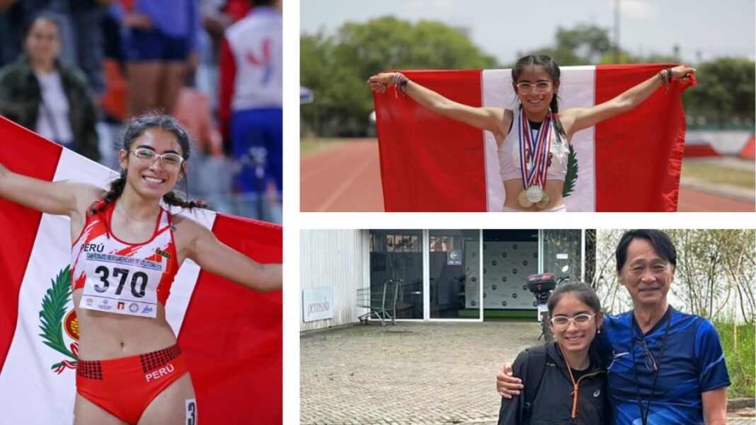 cayetana chirinos atletismo atleta peruana categoría infantil campeona sudamericana medalla joven promesa perú