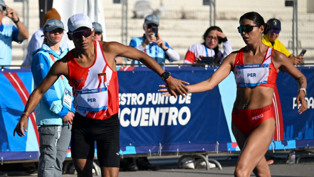 cesar rodriguez kimberly garcia marcha relevos mixtos panamericanos perú santiago 2023 maratón medalla de plata huancayo