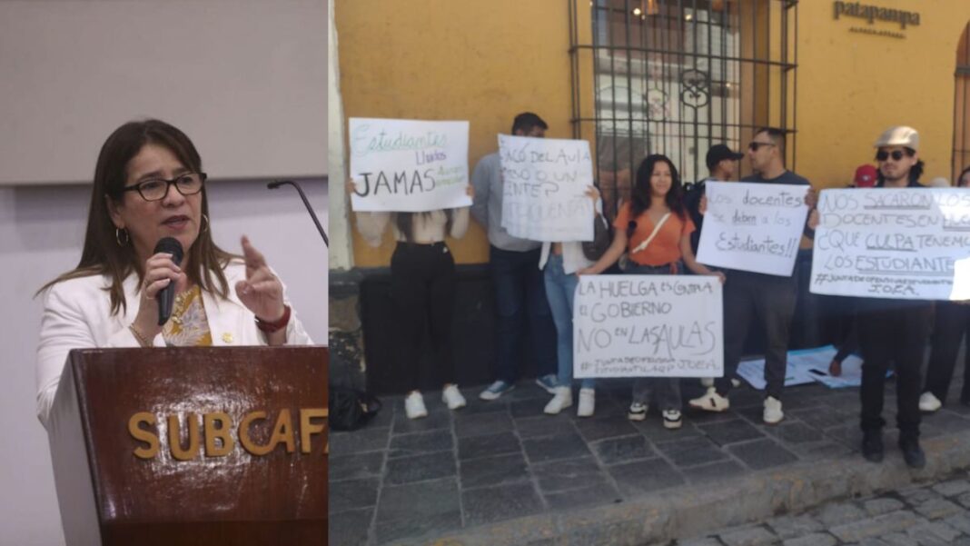 Huelga docente, UNSA, Arequipa