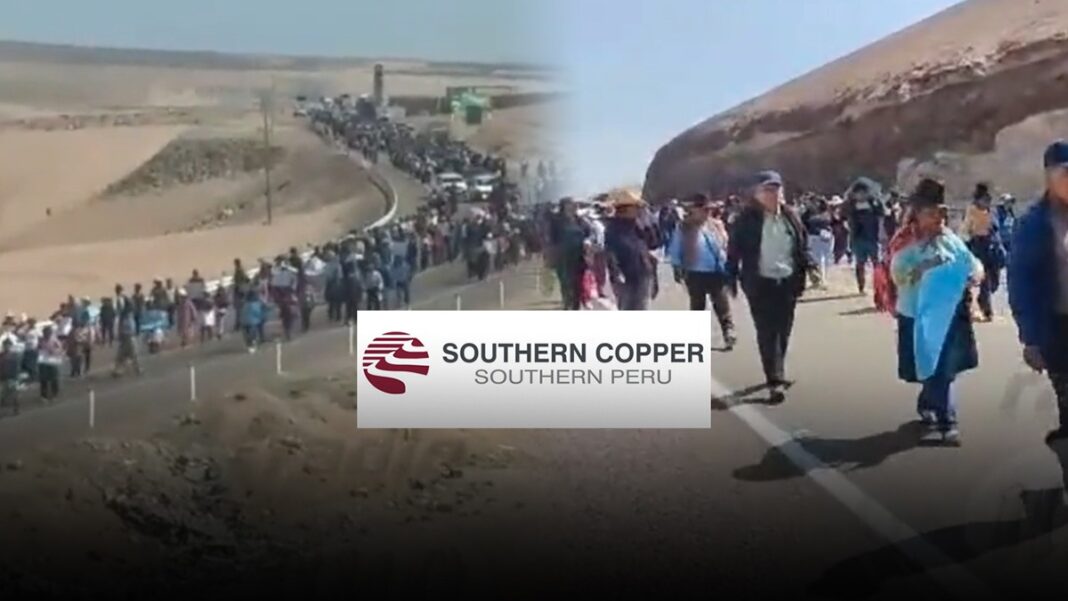 Tacna: multitudinaria marcha contra Southern, Torata y Candarave piden agua urgente (VIDEO)