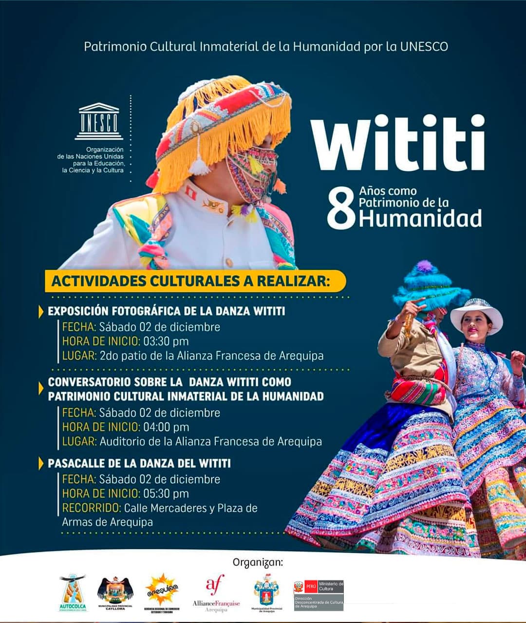 wititi arequipa danza récord guinness plaza de armas patrimonio