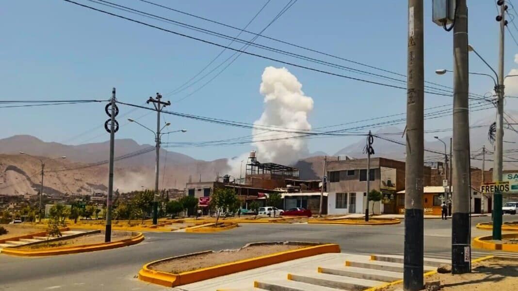 Arequipa, Cerro Colorado, explosión taller pirotécnico